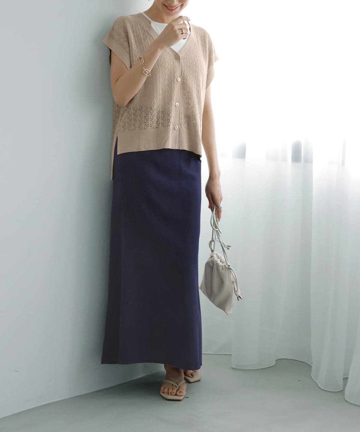 着用イメージ 165cm 02サイズ ネイビー