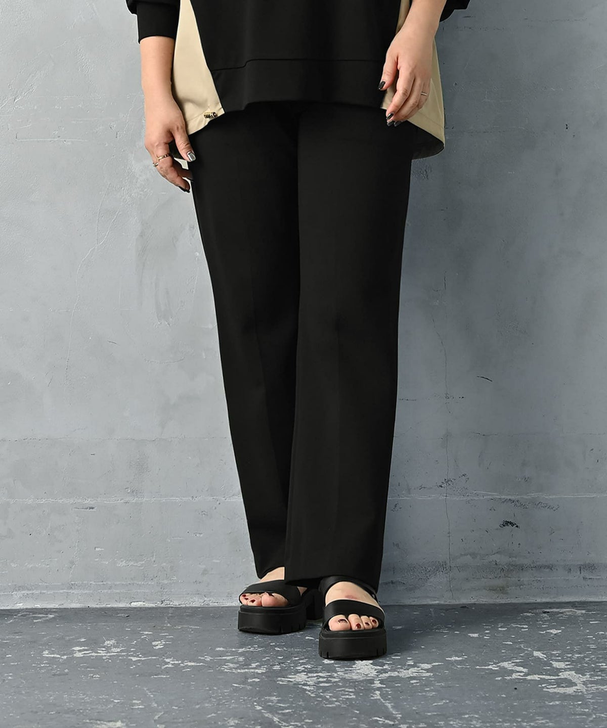 着用イメージ 163cm Regular ブラック