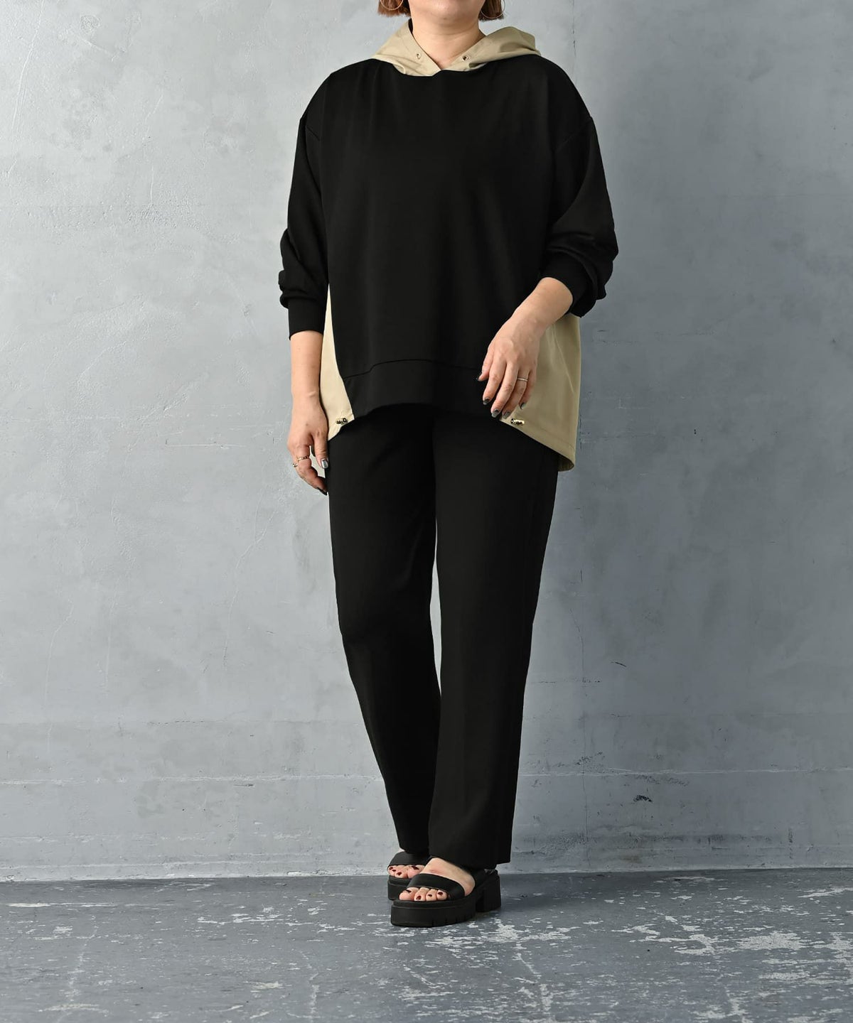 着用イメージ 163cm Regular ブラック