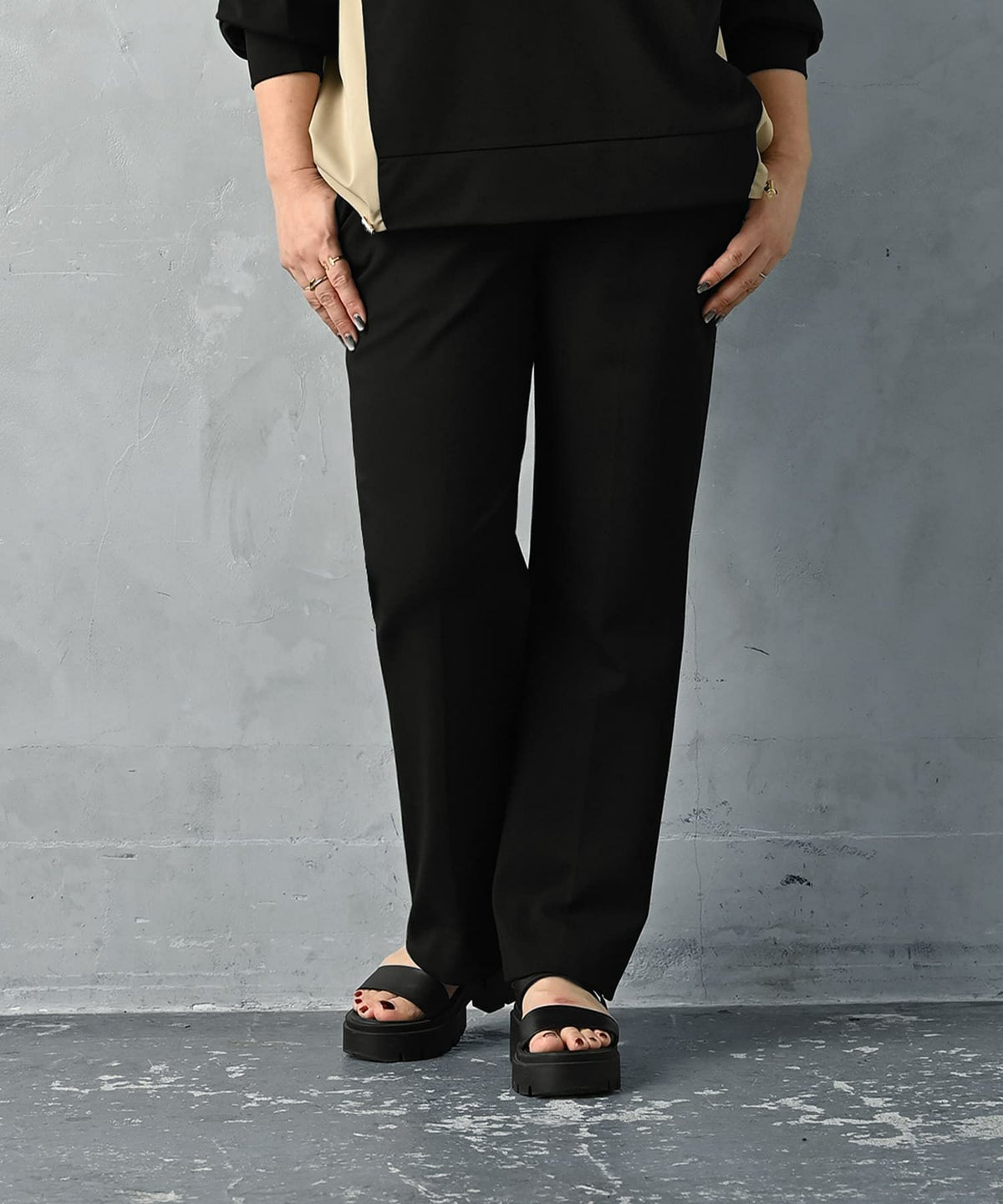 着用イメージ 163cm Regular ブラック