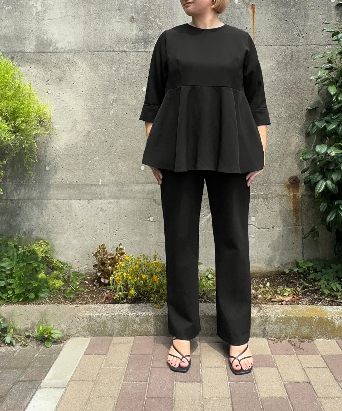 着用イメージ 163cm Regular ブラック