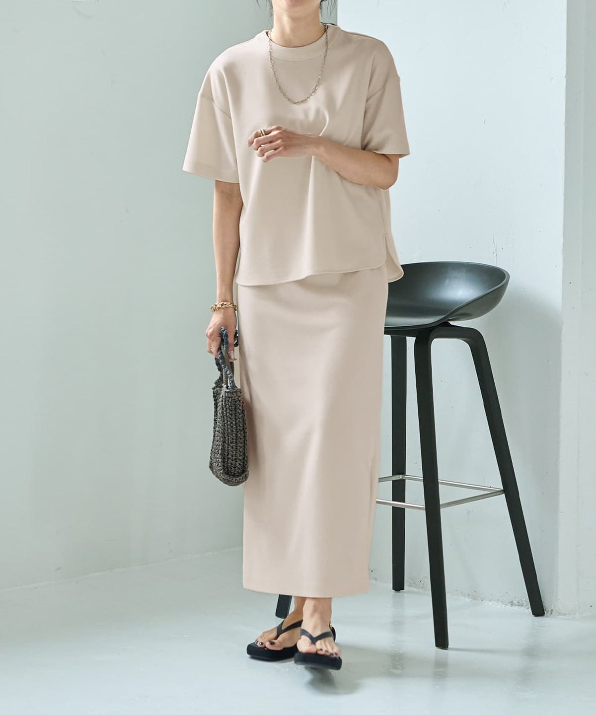 着用イメージ 165cm Sサイズ エクリュ