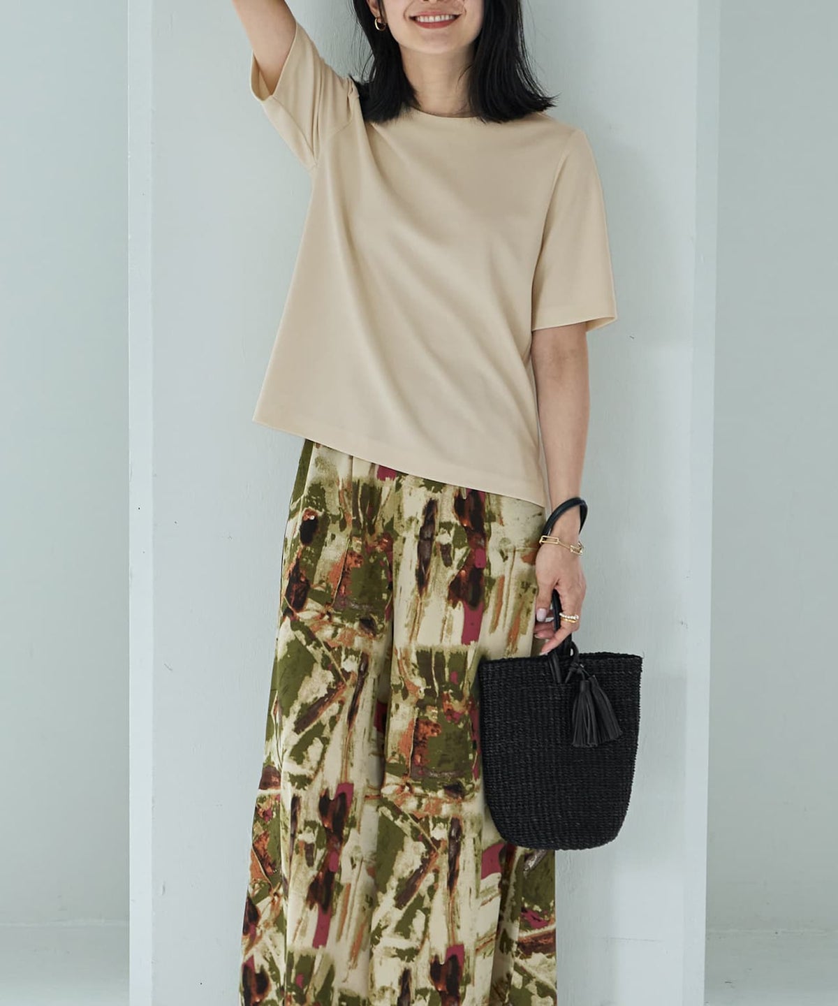 着用イメージ 164cm Sサイズ エクリュ