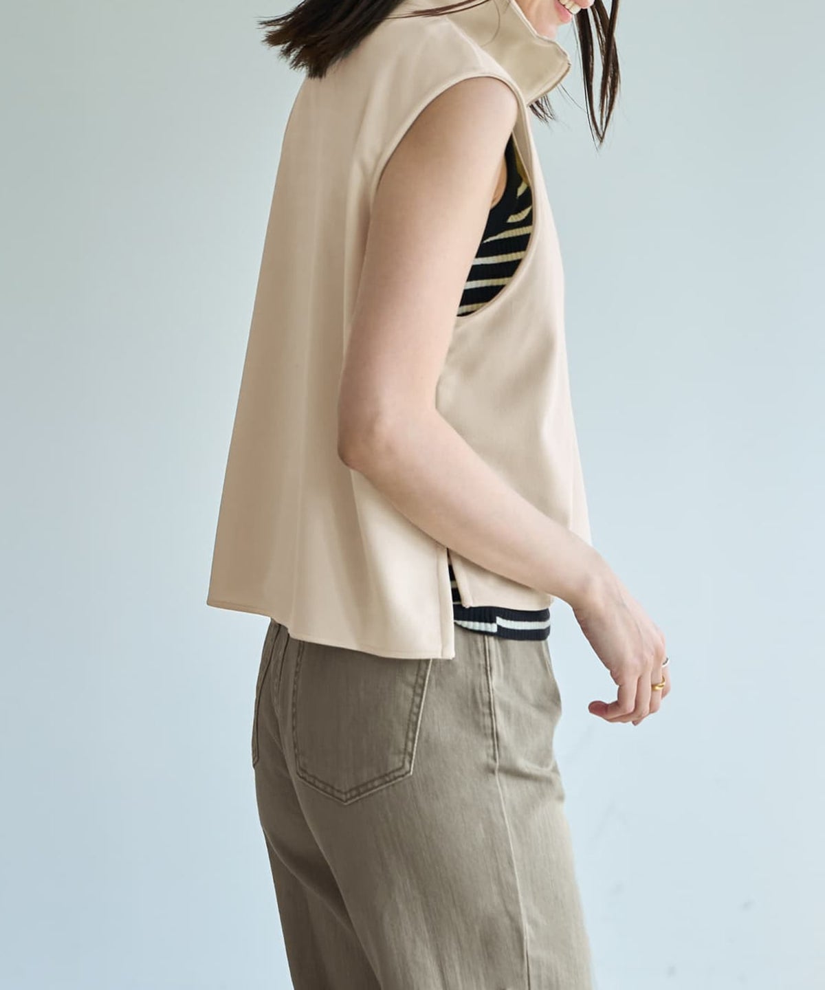 着用イメージ 166cm　エクリュ