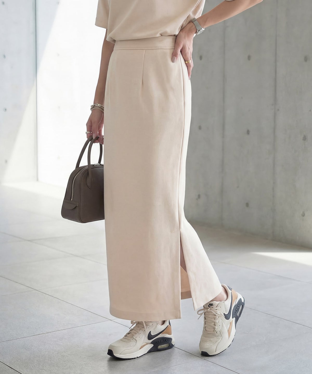 着用イメージ 163cm エクリュ S-02サイズ