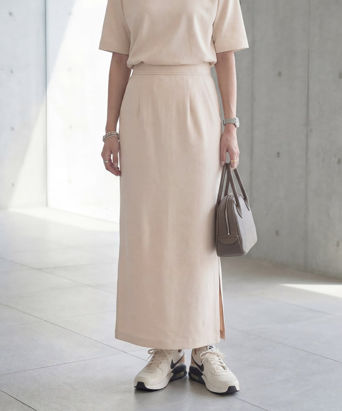 着用イメージ 163cm エクリュ S-02サイズ