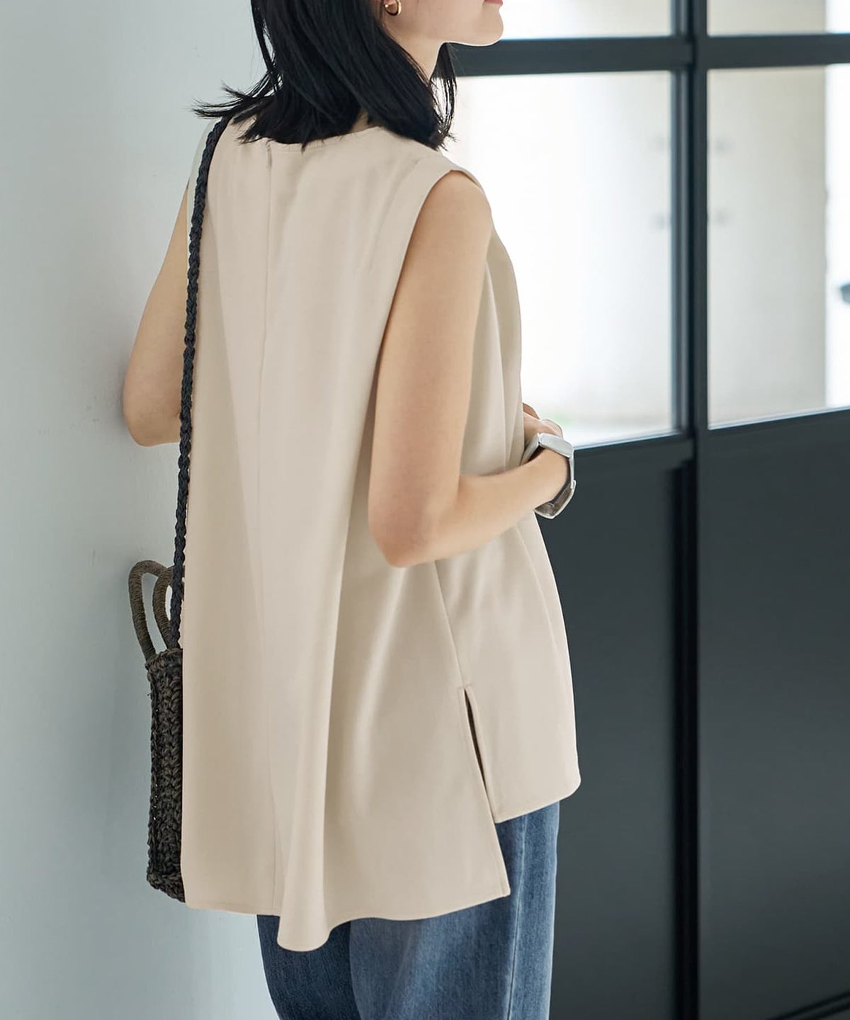 着用イメージ 164cm エクリュ