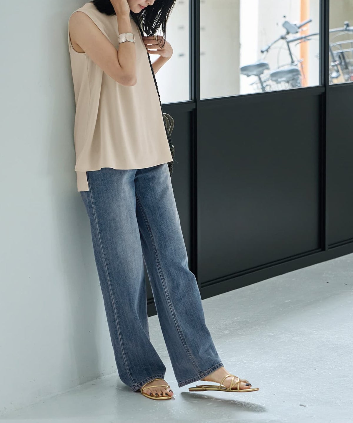 着用イメージ 164cm エクリュ