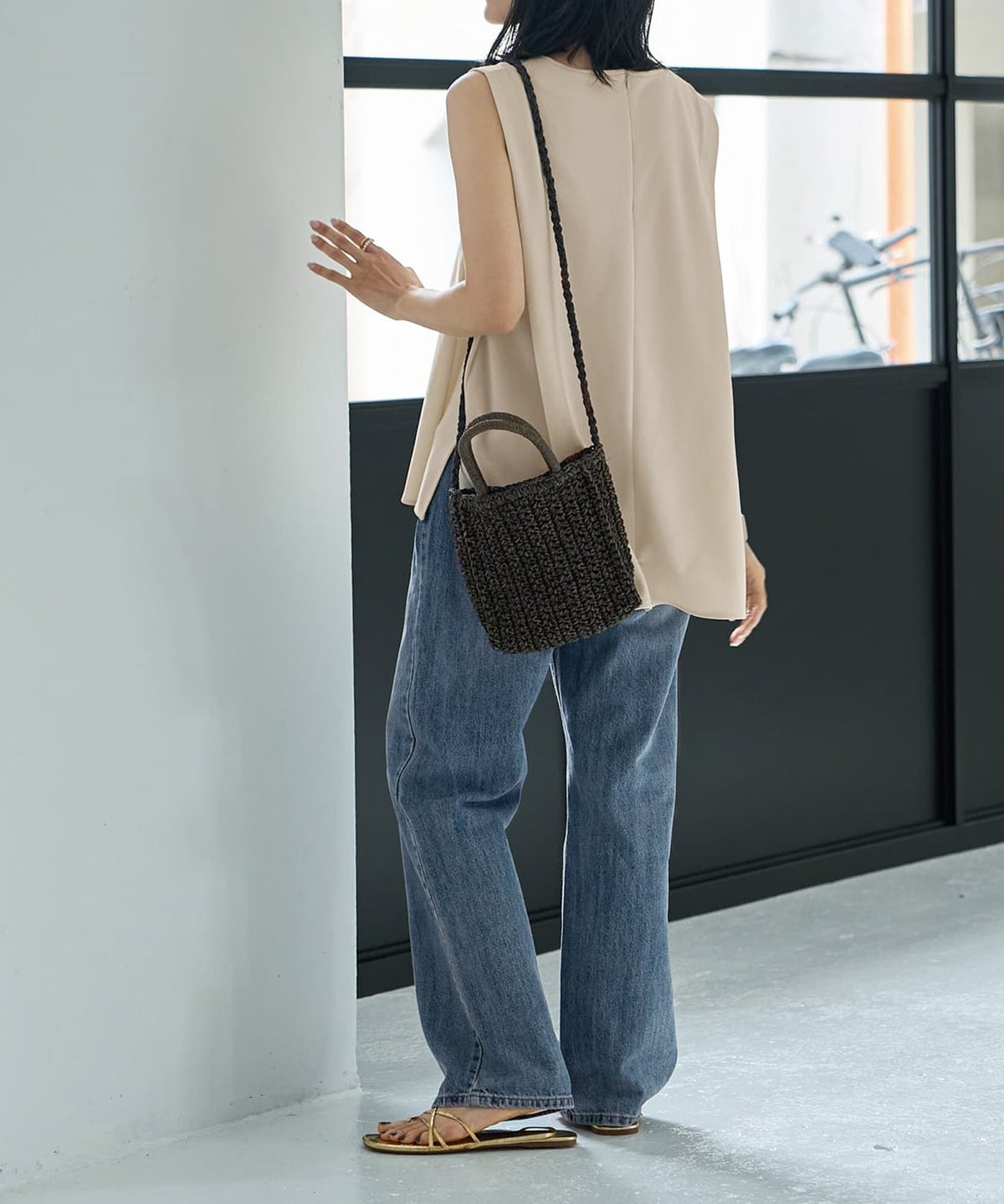 着用イメージ 164cm エクリュ