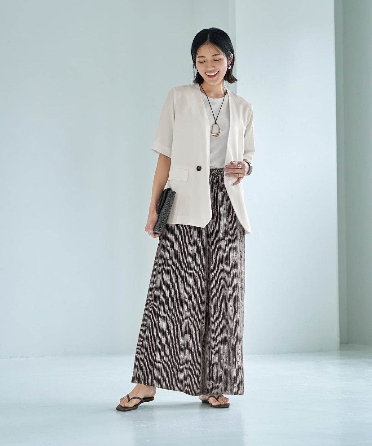 着用イメージ 167cm　02サイズ　ブラウン