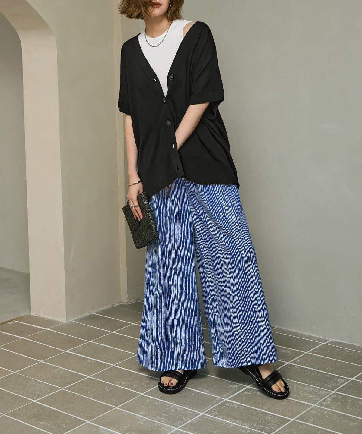 着用イメージ 166㎝　02サイズ　ブルー