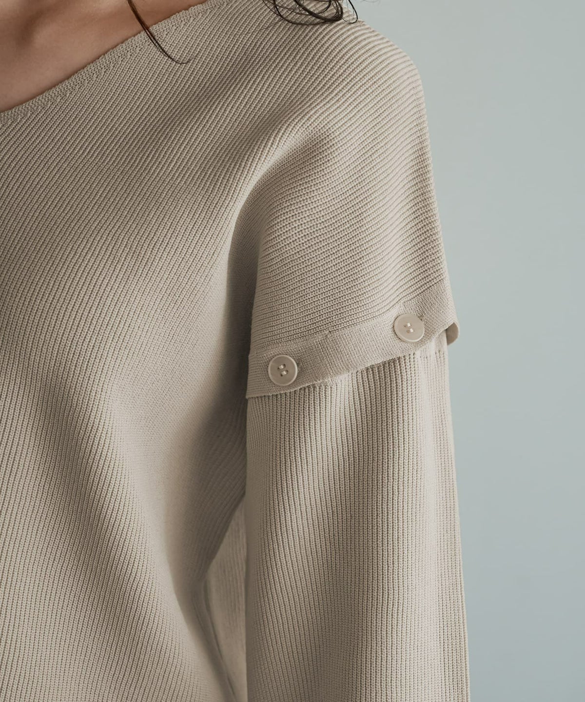 着用イメージ 167cm グレージュ