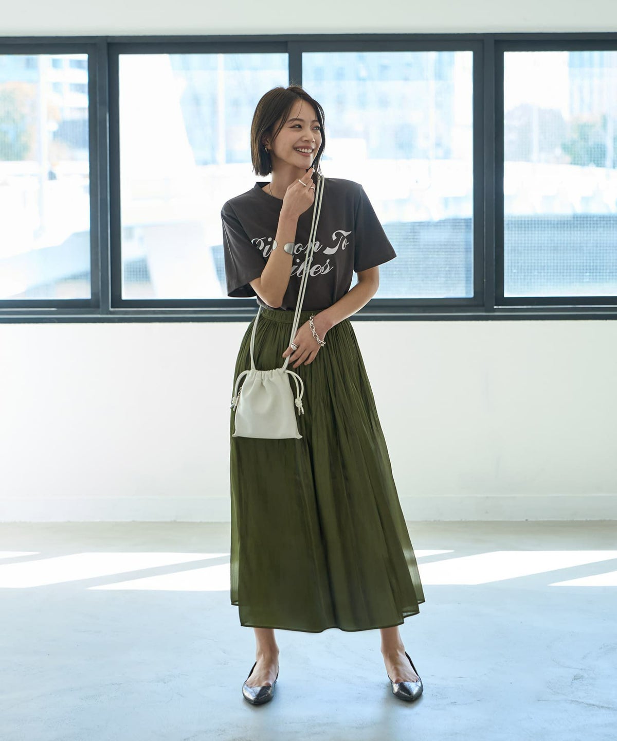 着用イメージ 167㎝　02サイズ　カーキ