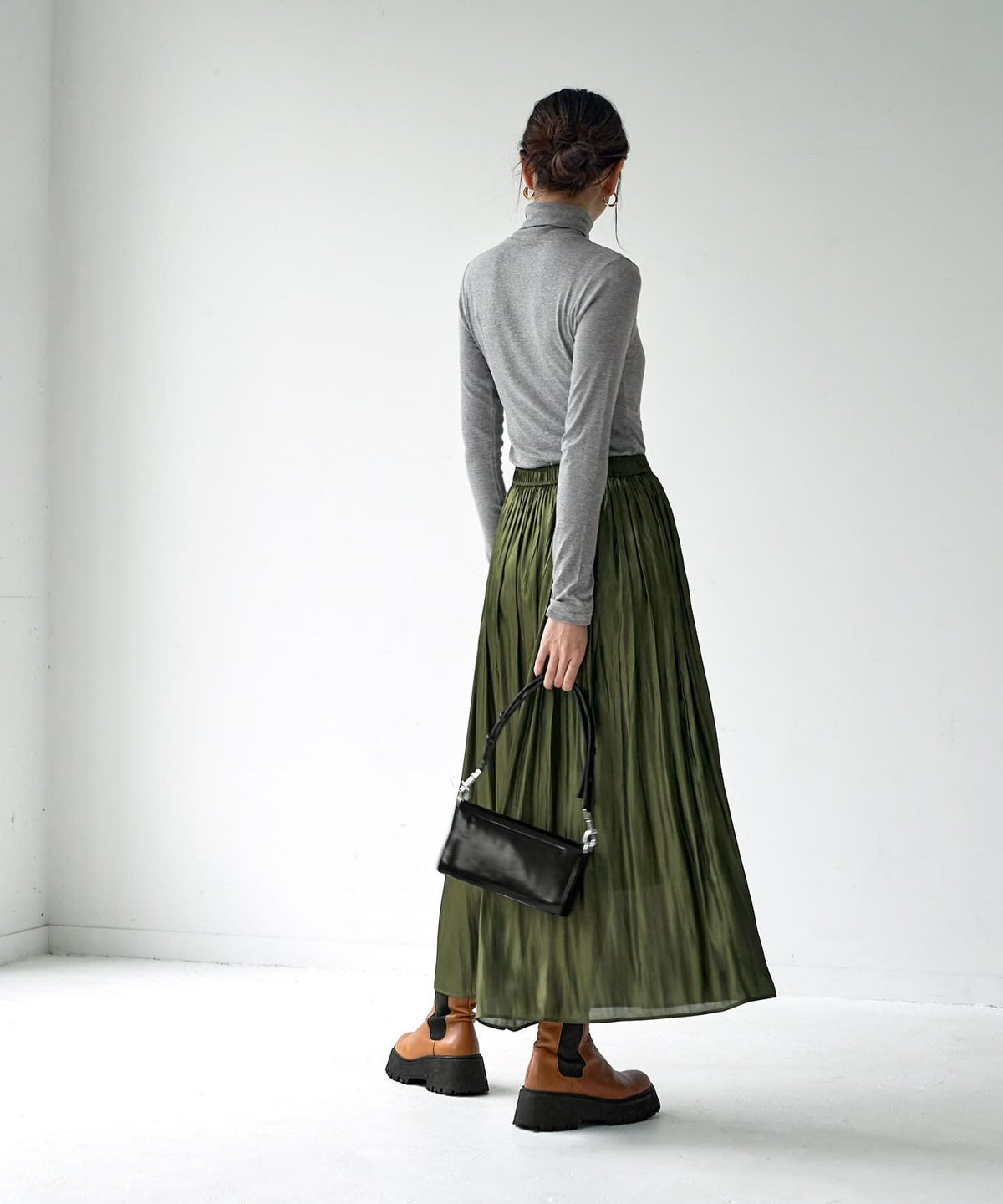 着用イメージ 166cm グレー