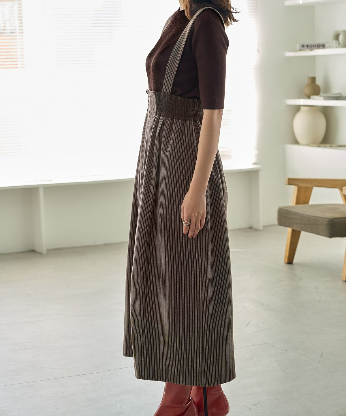 着用イメージ 166cm Sサイズ ブラウン