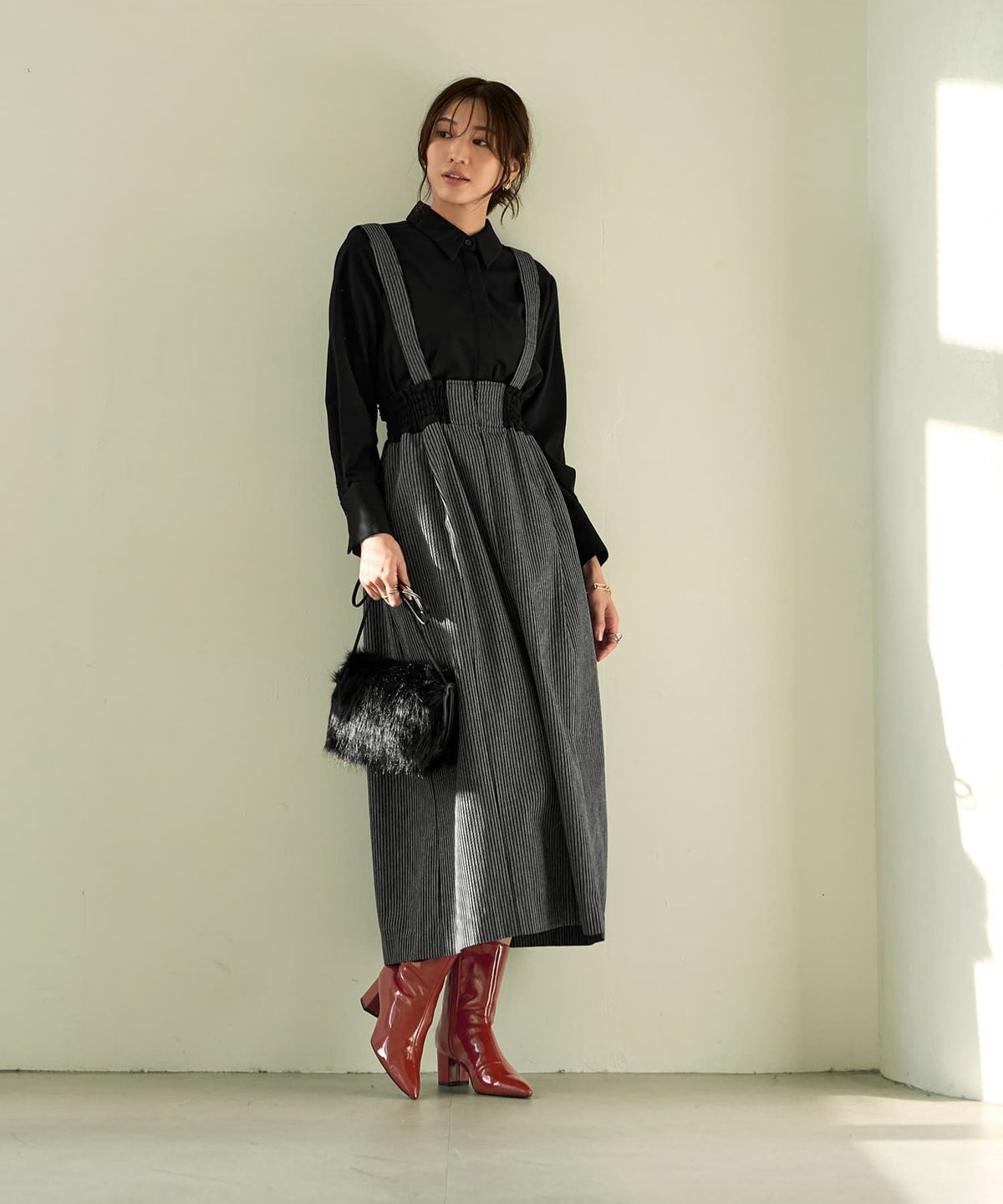 着用イメージ 166cm Sサイズ ブラック