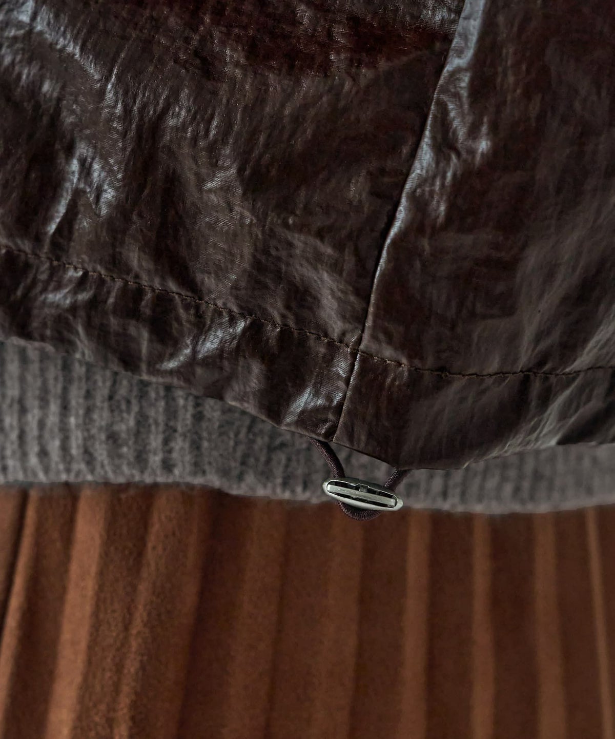 着用イメージ 166cm　ブラウン