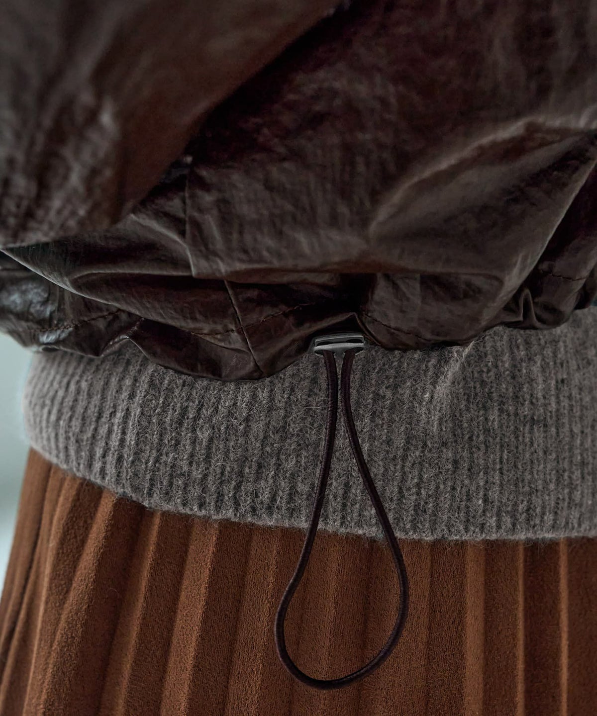 着用イメージ 166cm　ブラウン