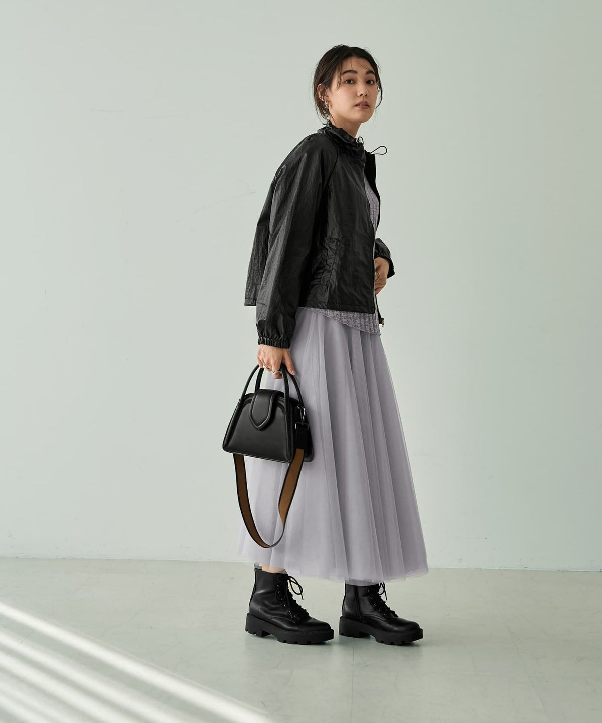 着用イメージ 166cm　ブラック