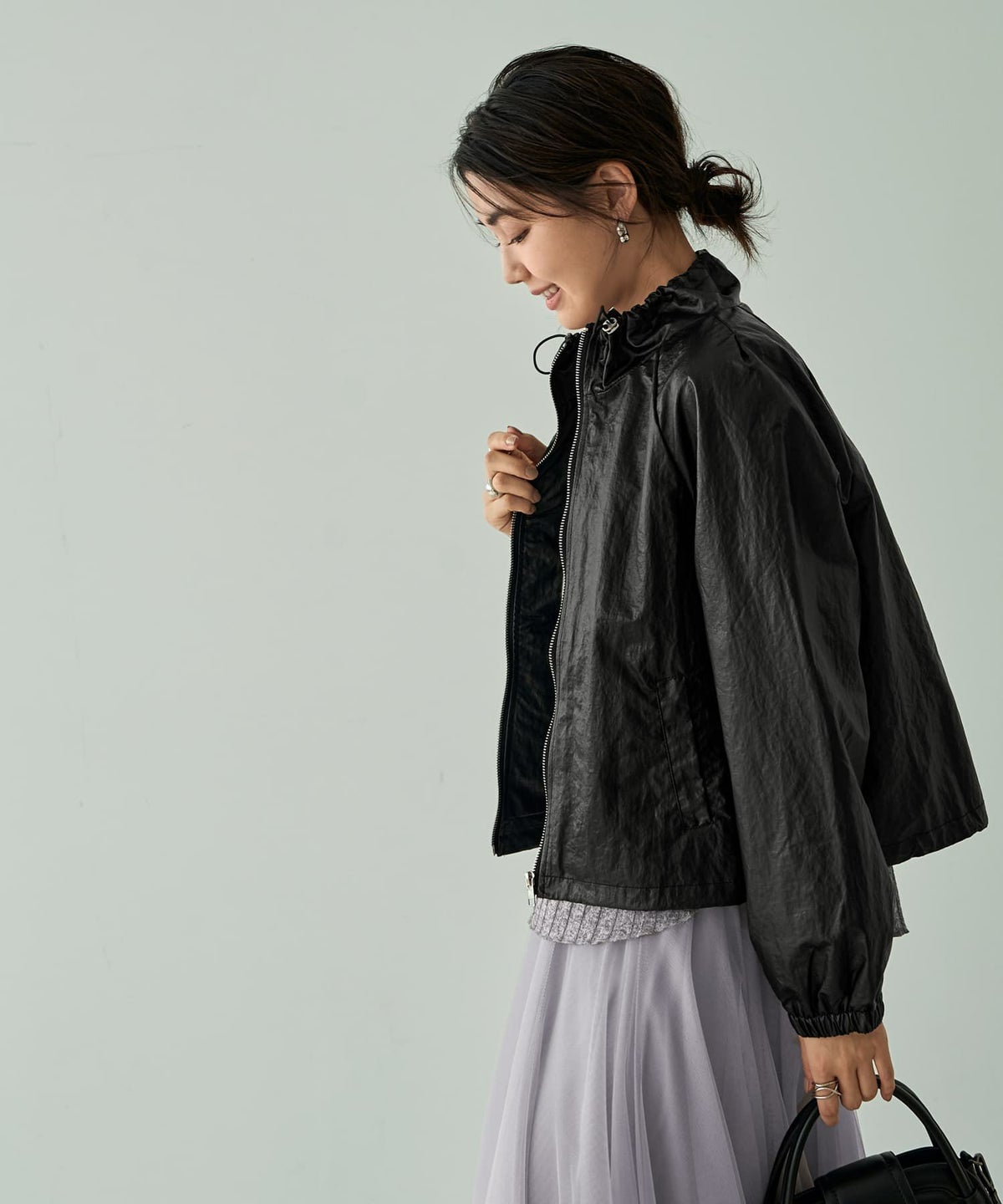 着用イメージ 166cm　ブラック