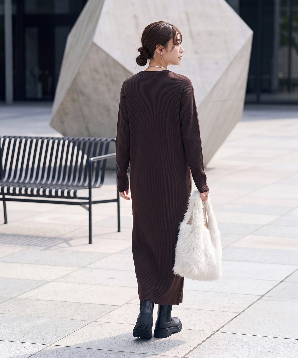 着用イメージ 163cm カシスブラウン 01