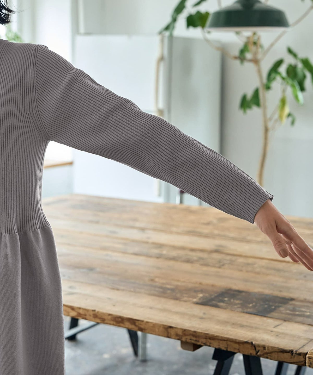 着用イメージ 165cm ライトグレー 02サイズ