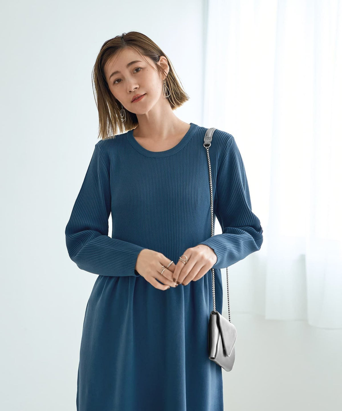 着用イメージ 166㎝　シルバー