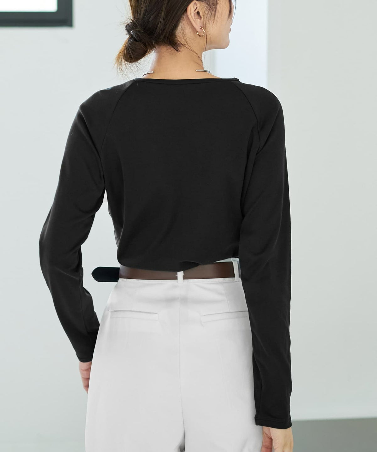 着用イメージ 166cm ブラック