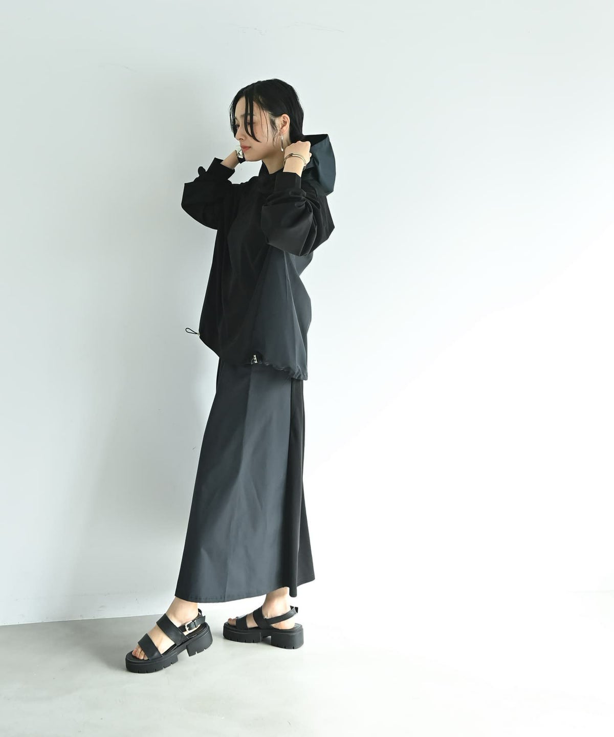 着用イメージ 67cm ブラック×ネイビー