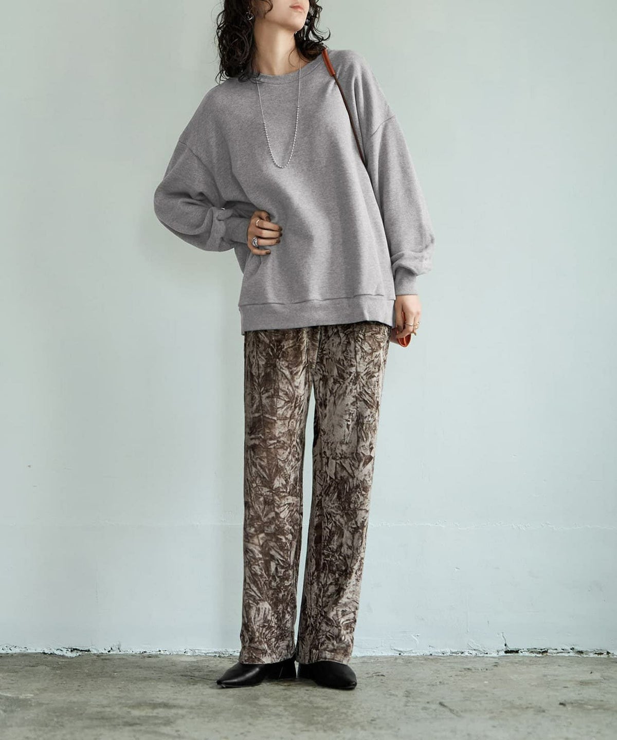 着用イメージ 167cm ダークブラウン 02サイズ