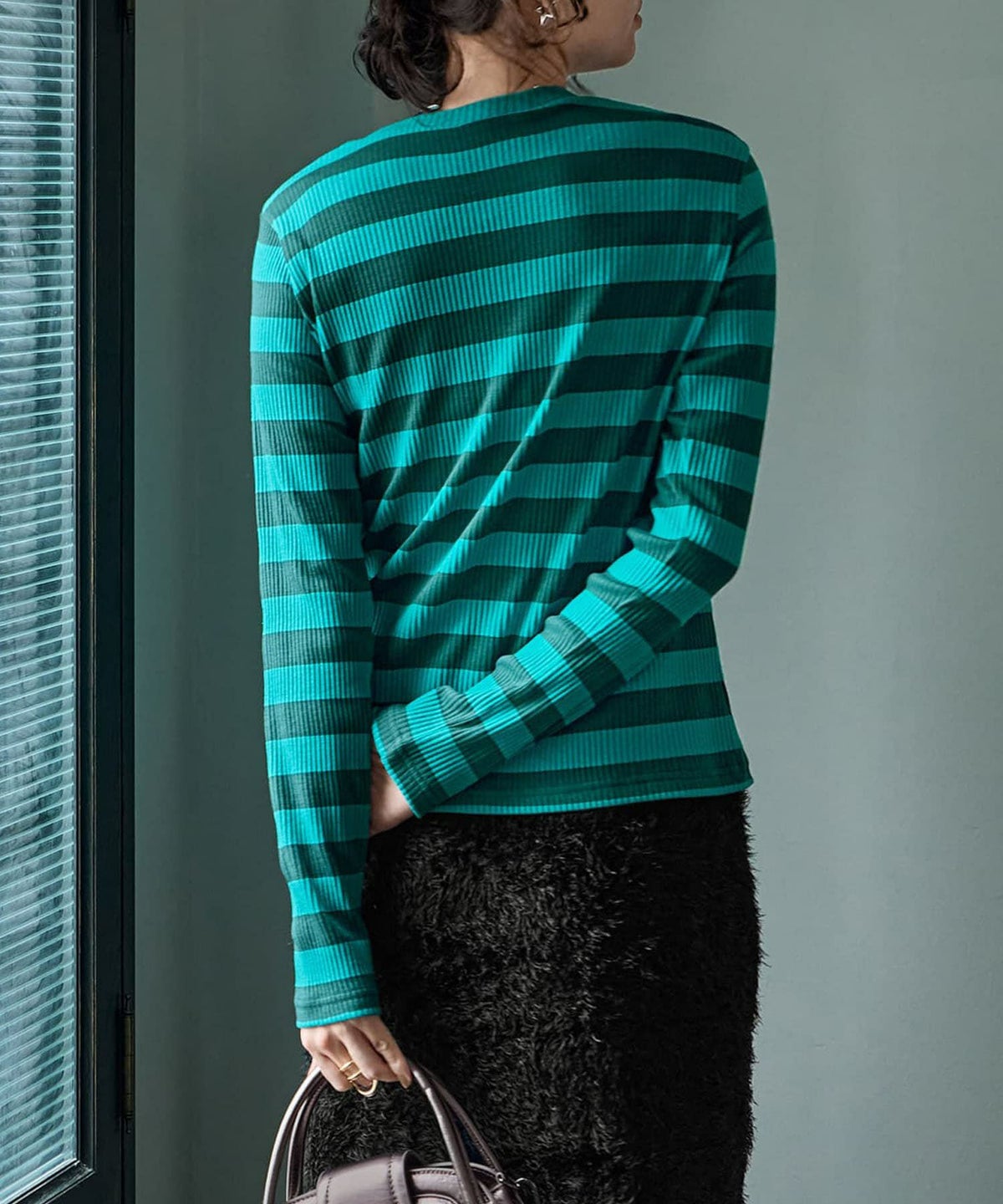 着用イメージ 167cm グリーン