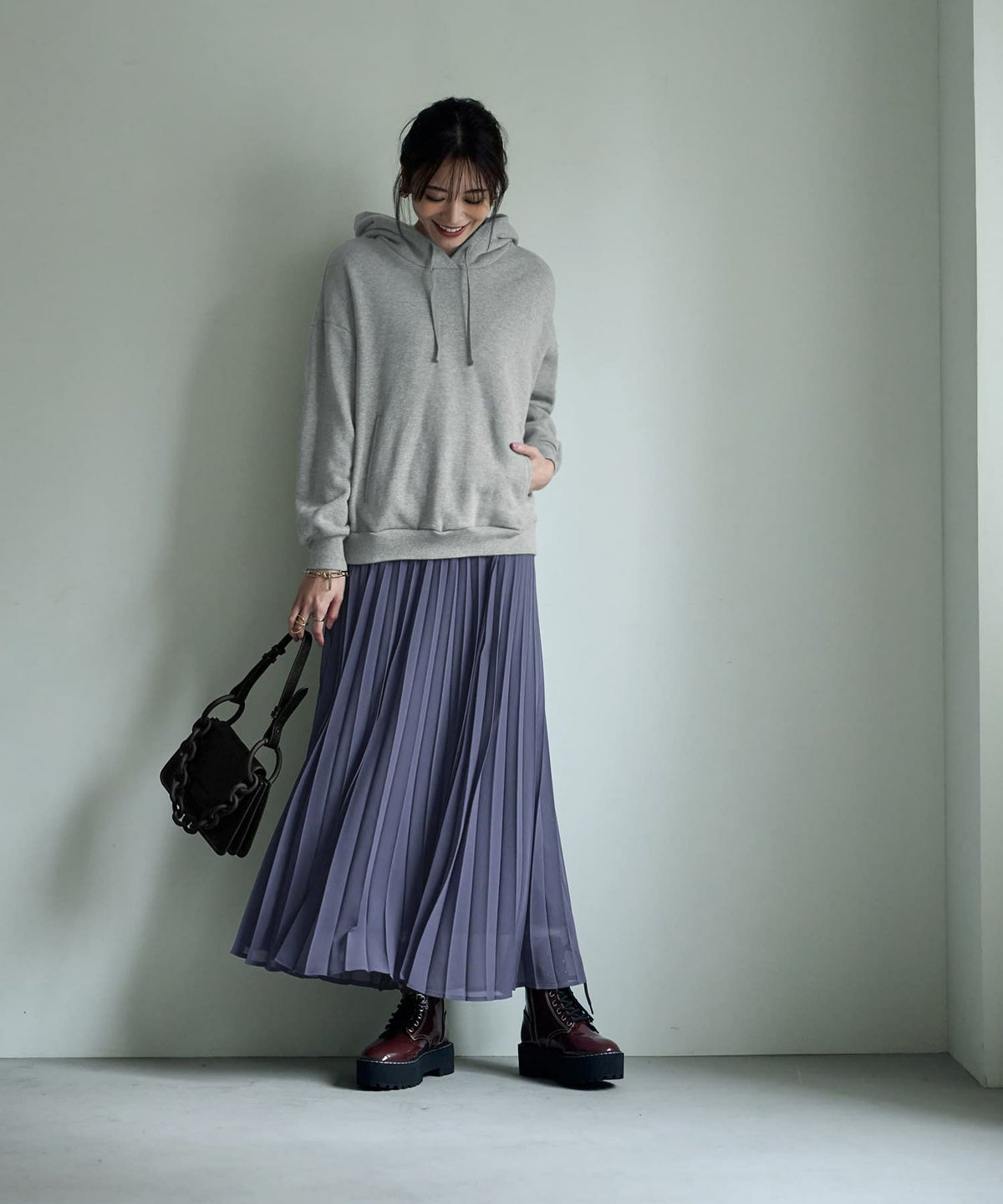 着用イメージ 166㎝ ブルーグレー 02サイズ