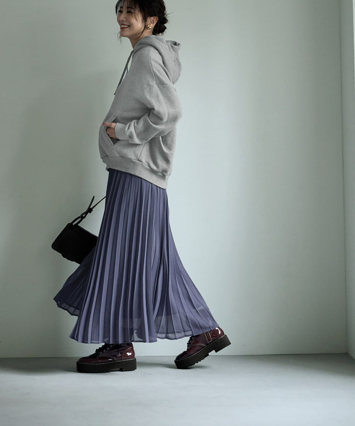 着用イメージ 166㎝ ブルーグレー 02サイズ