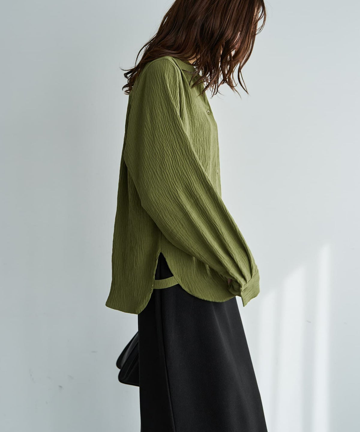 着用イメージ 165cm カーキ