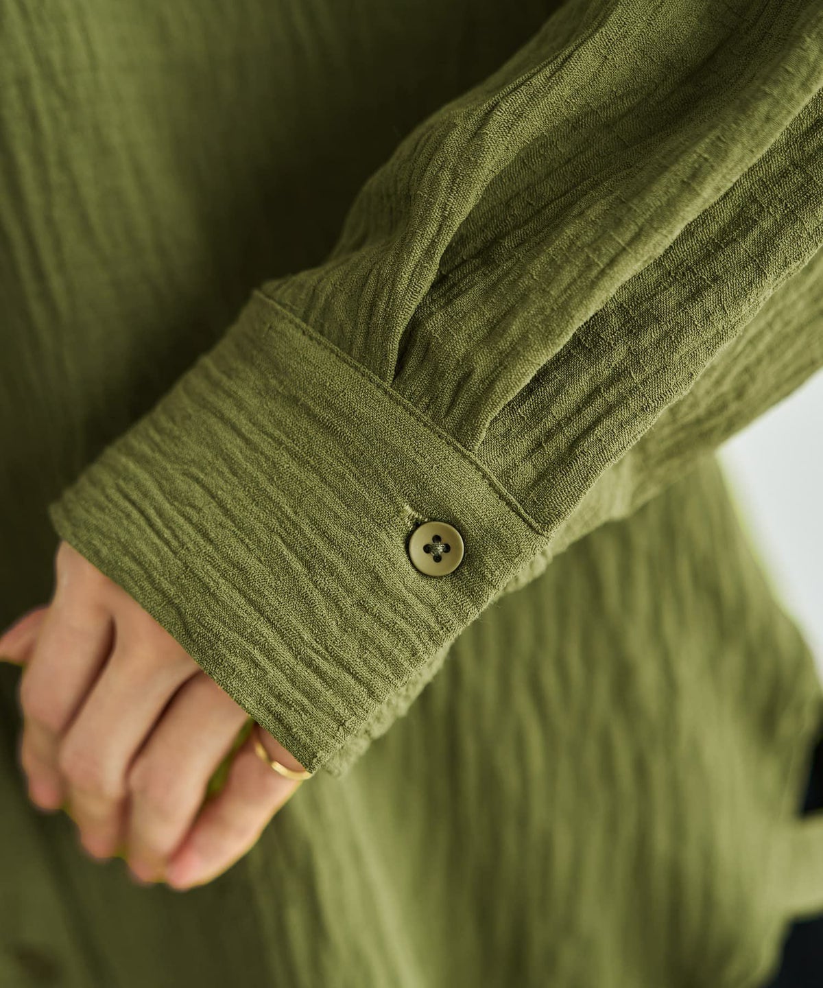 着用イメージ 165cm カーキ