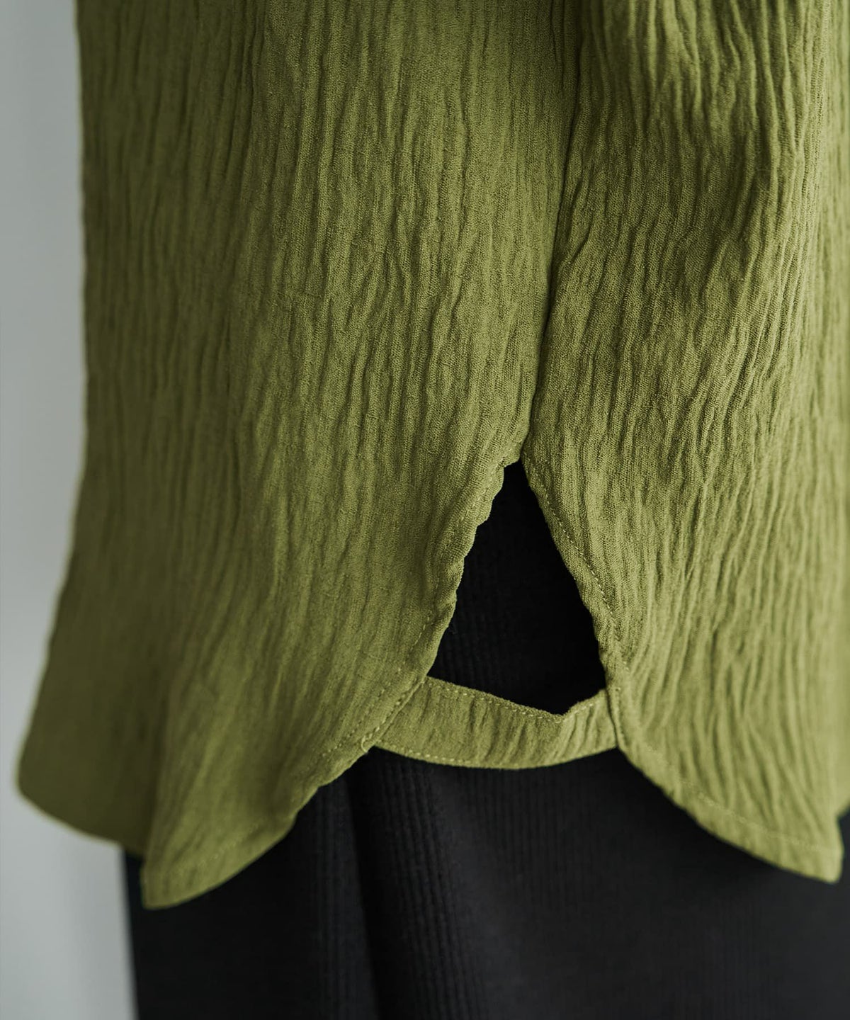 着用イメージ 165cm カーキ