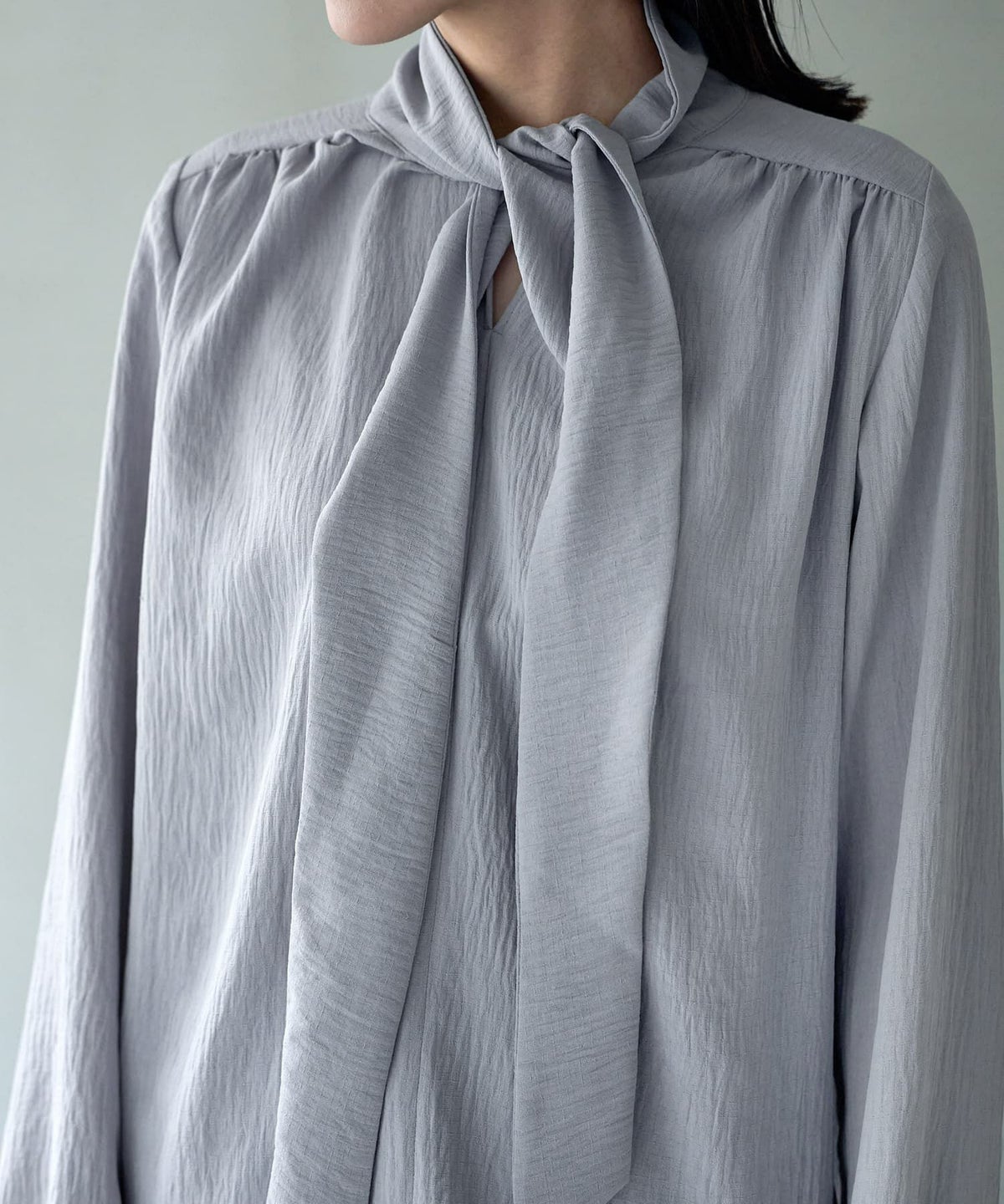 着用イメージ 166㎝　ブルーグレー