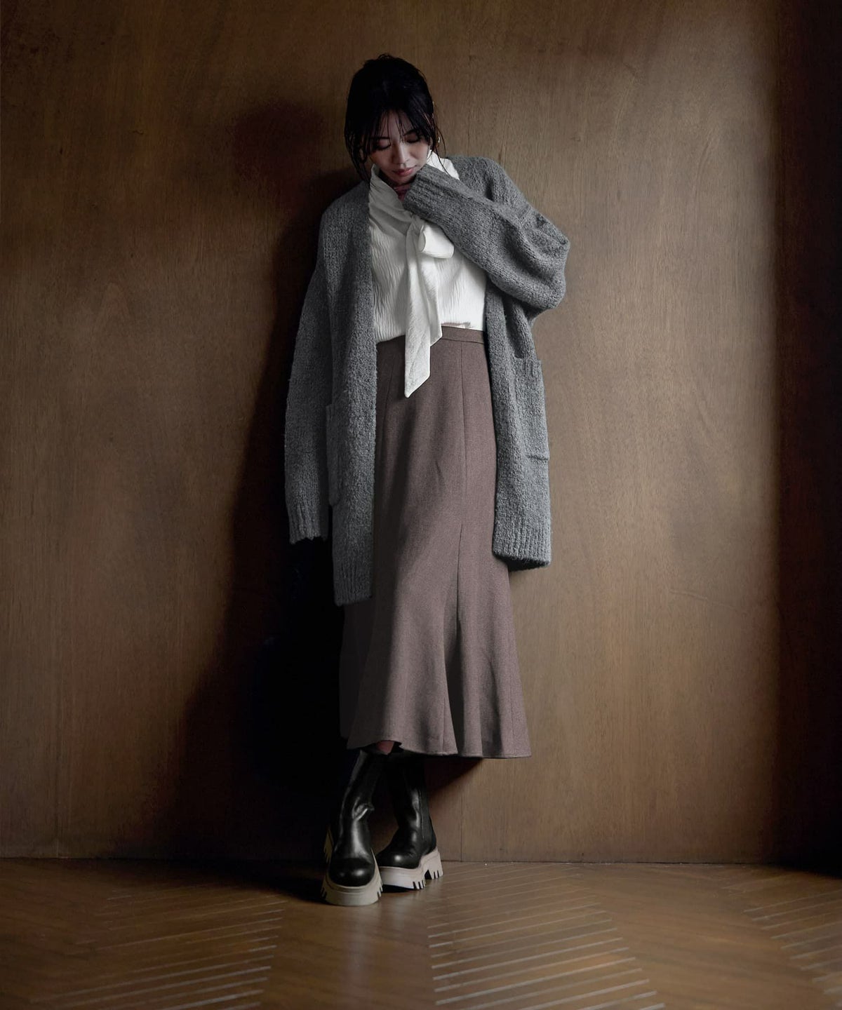 着用イメージ 166㎝　ホワイト