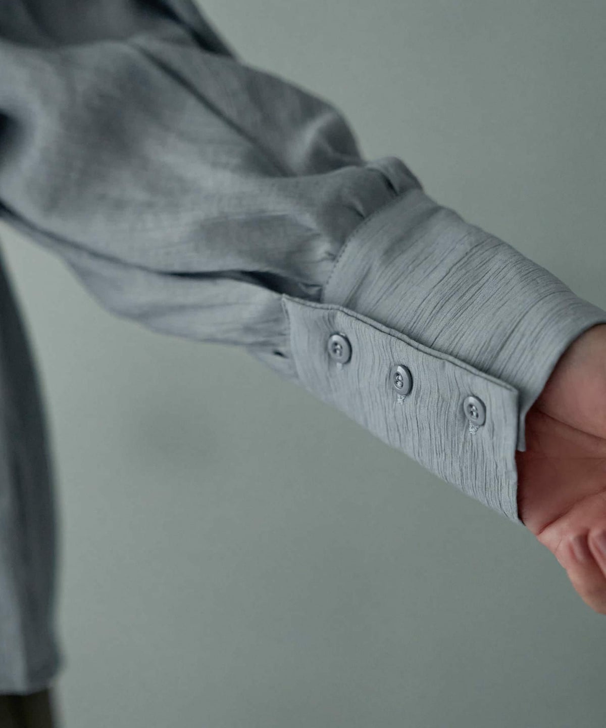 着用イメージ 166cm スモーキーブルー