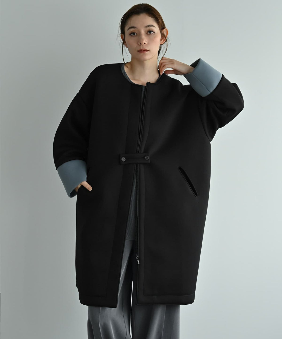 着用イメージ 170cm ブラック