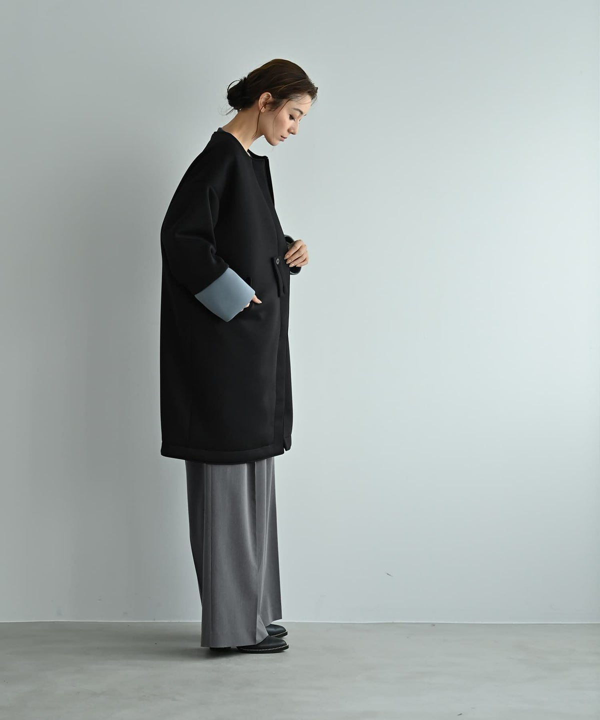 着用イメージ 170cm ブラック