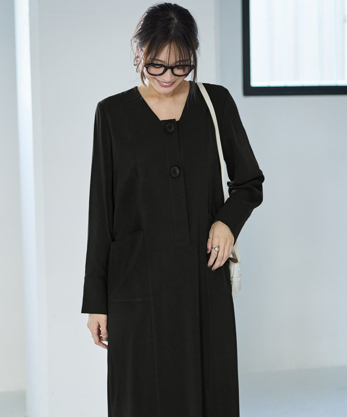 着用イメージ 166cm ブラック 02サイズ