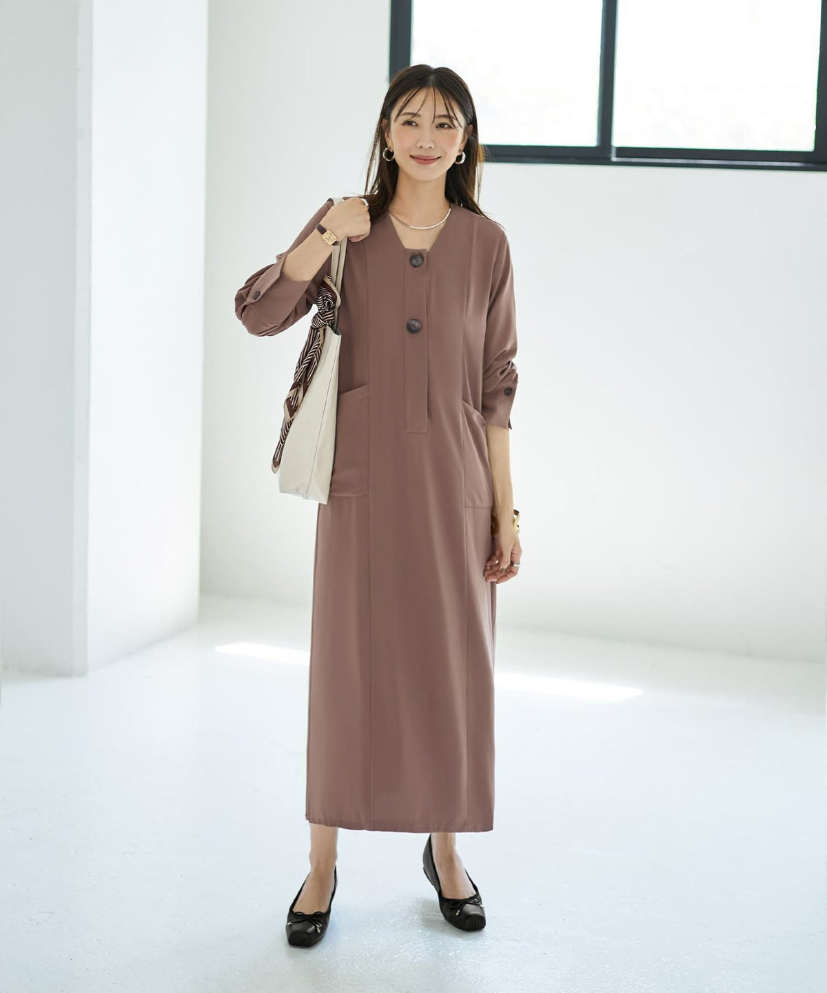 着用イメージ 166cm モカブラウン 02サイズ