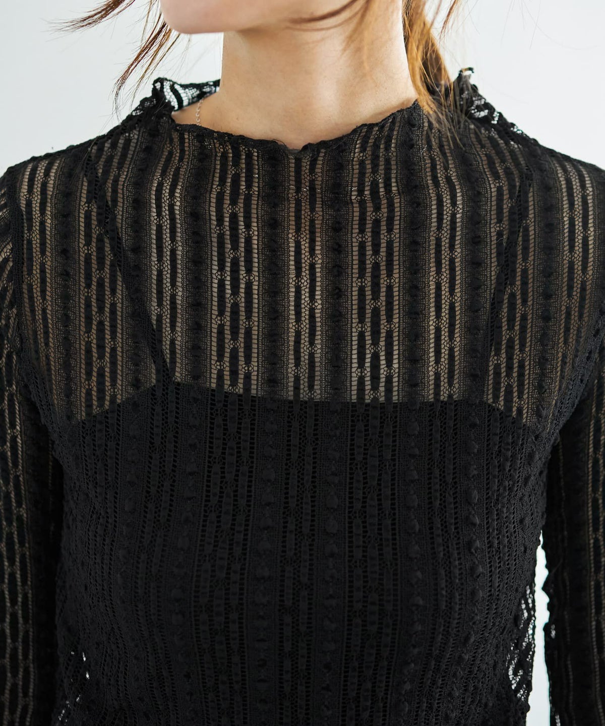 着用イメージ 166cm ブラック