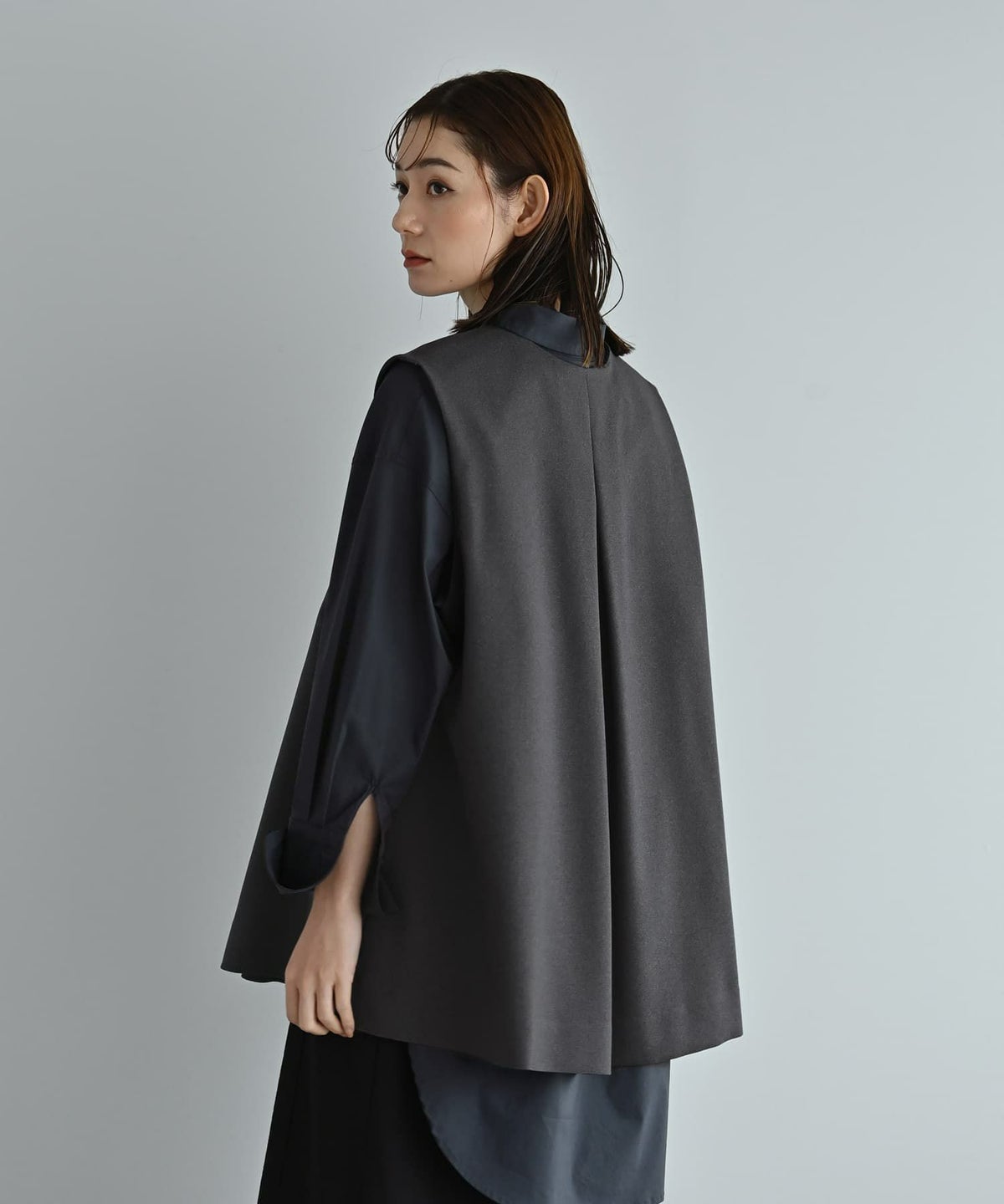 着用イメージ 170cm グレー