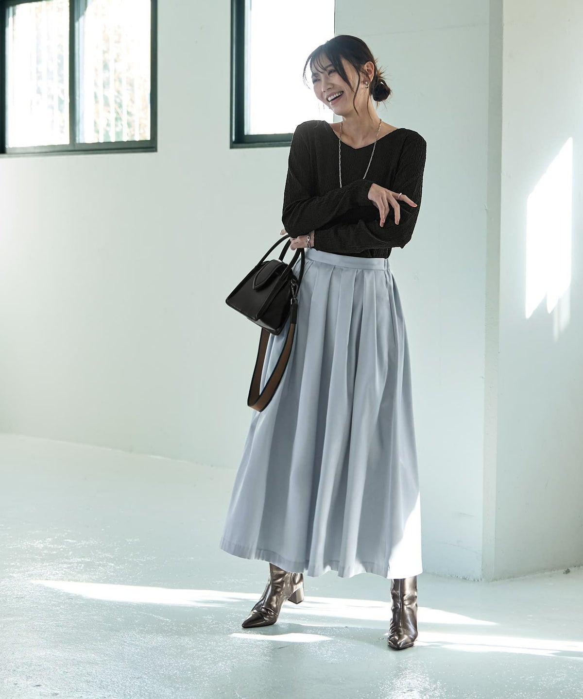 着用イメージ 166cm　02サイズ　アクアブルー