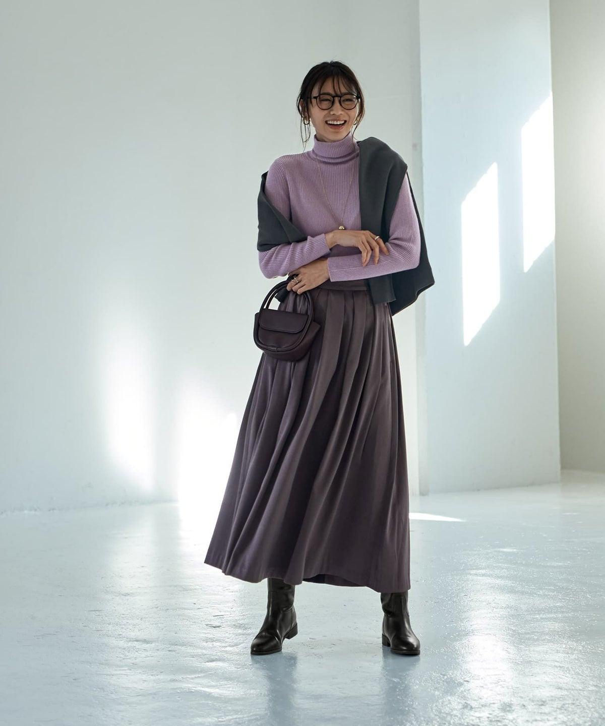 着用イメージ 166cm　02サイズ　チャコール