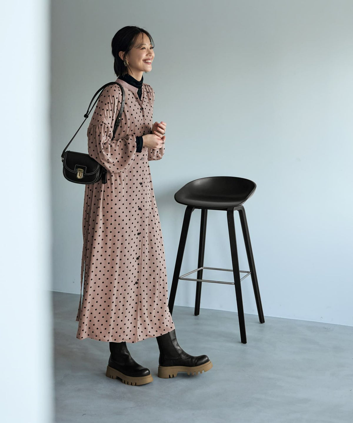 着用イメージ 167㎝　02サイズ　ベージュ