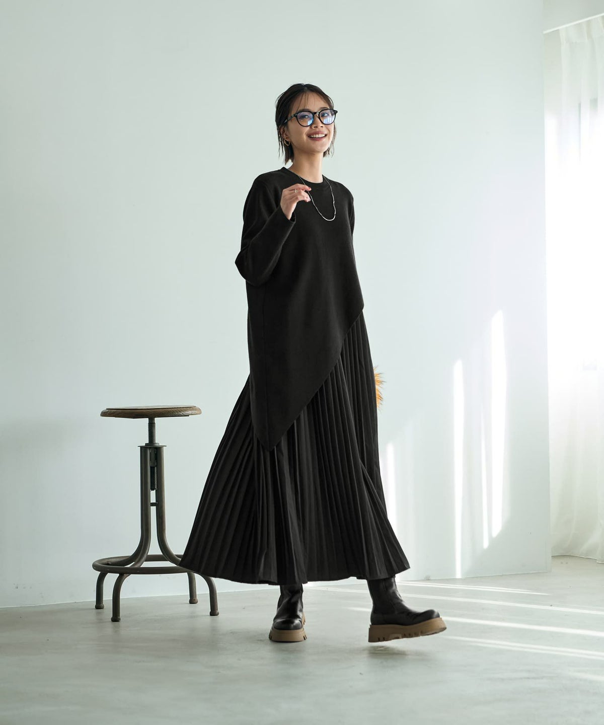 着用イメージ 167㎝　02サイズ　ブラック