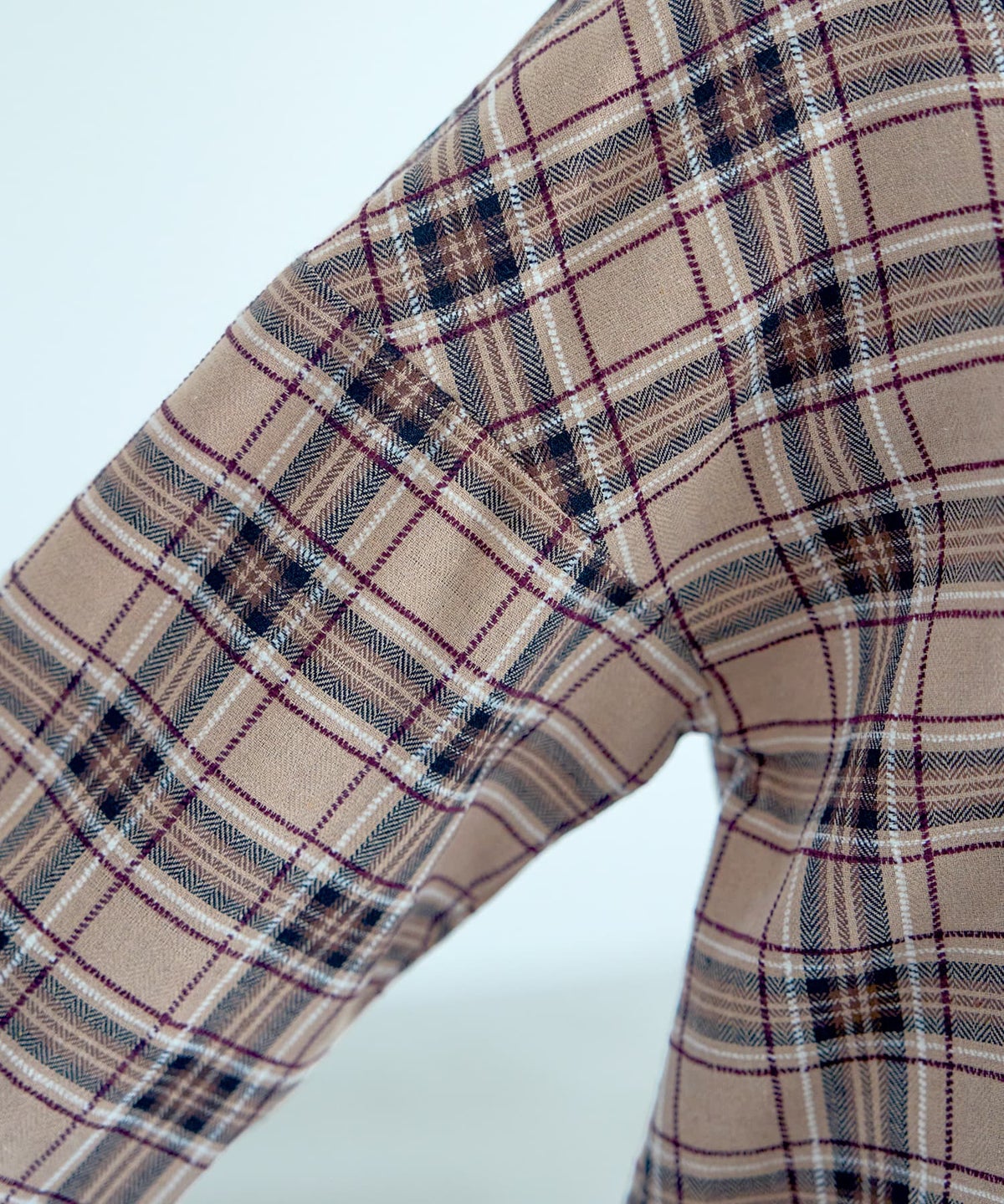 着用イメージ 167cm ベージュミックス